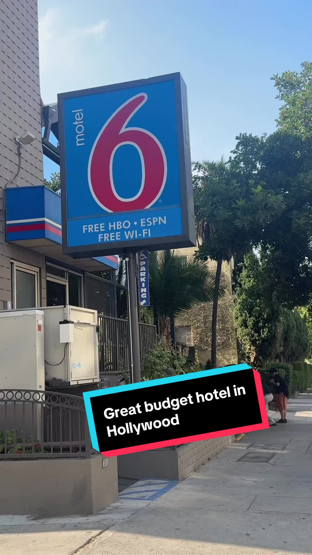 Motel 6 a great budget hotel  in Hollywood  for $125 per night on July 2025😃 •
•
•
•
•
#solotravel 
