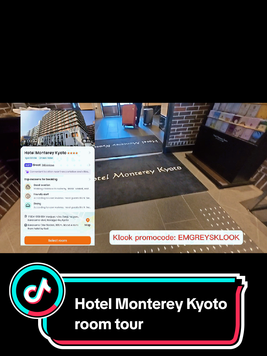 Hotel Monterey Kyoto Room Tour
You may download Klook app and use promocode EMGREYSKLOOK for discoun