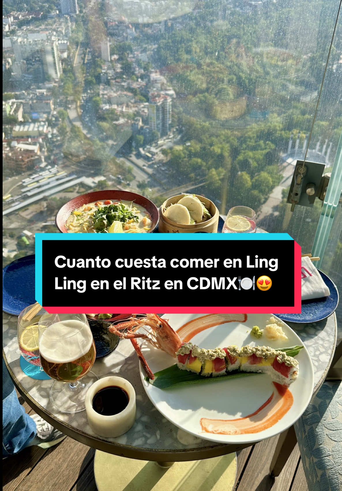 Esto cuesta comer en el restaurante Ling Ling en el hotel Ritz en CDMX 🍽️😋🇲🇽#lingling #ritz #cdm