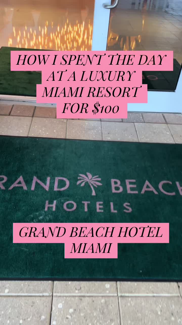The Grand Beach Hotel was PHENOMENAL