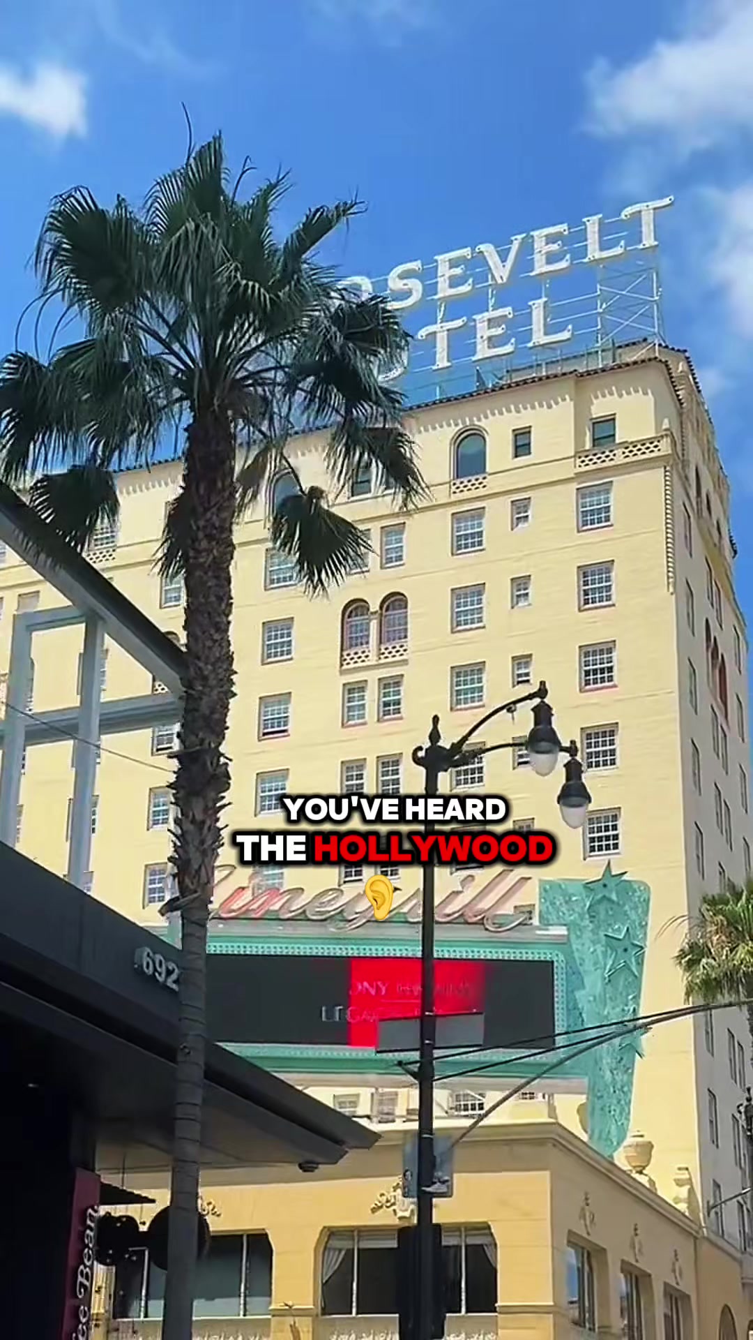 The Hollywood Roosevelt is the hotel where the first-ever Academy Awards happened, Marilyn Monroe li