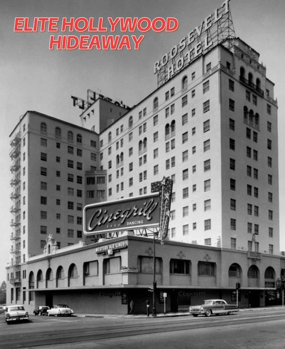 Long before LA became the center of celebrity culture, @The Hollywood Roosevelt  Hotel was the unoff
