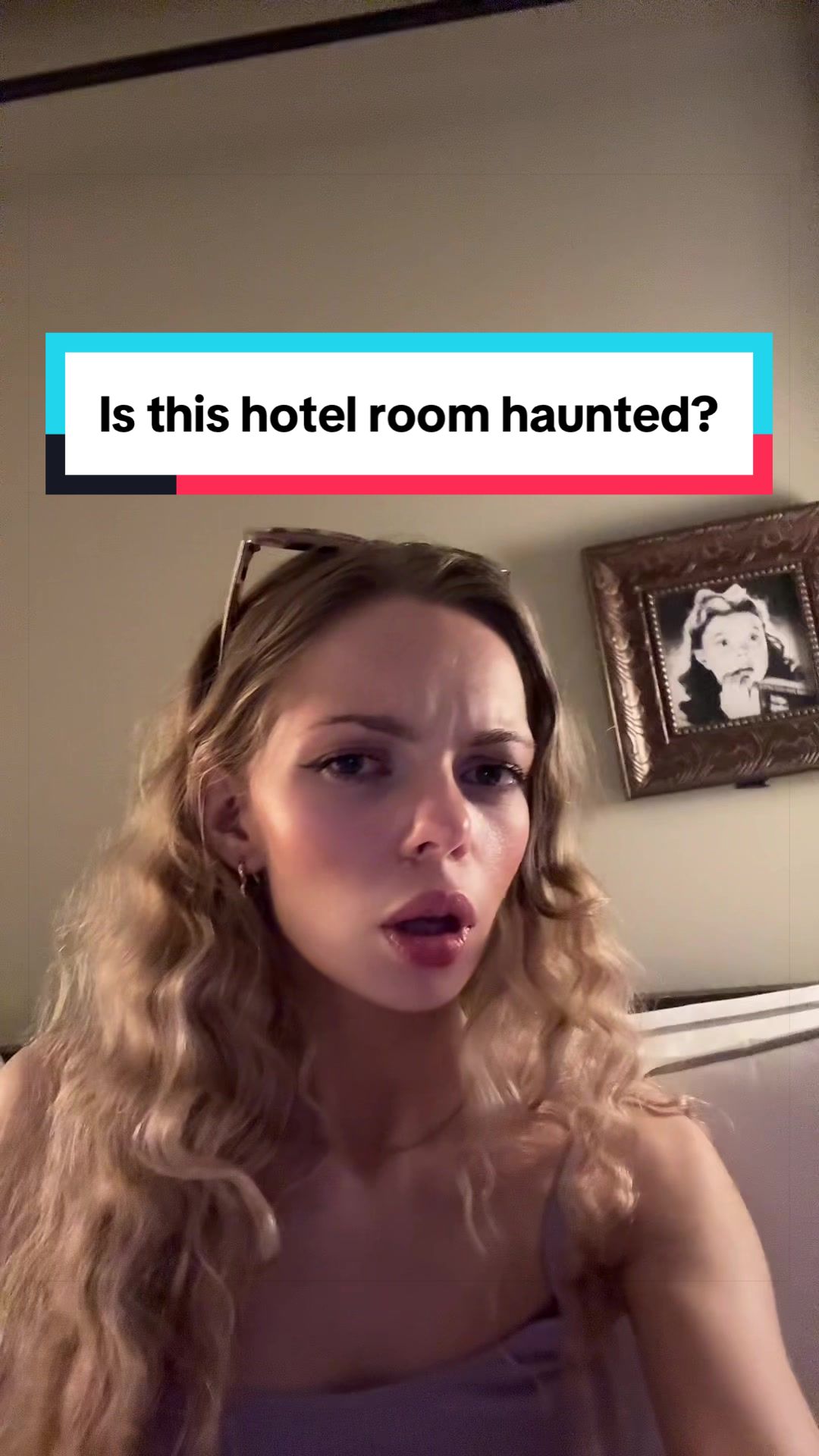 The mysterious framed photo of Judy Garland in my room at the Hollywood Roosevelt hotel. While I was