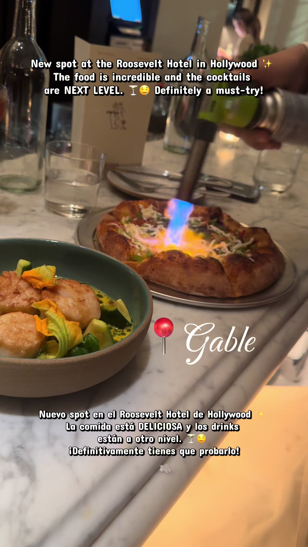 Gable is the new spot you NEED to try in Hollywood 👀✨ inside the Roosevelt Hotel!! 

Address: 7000 