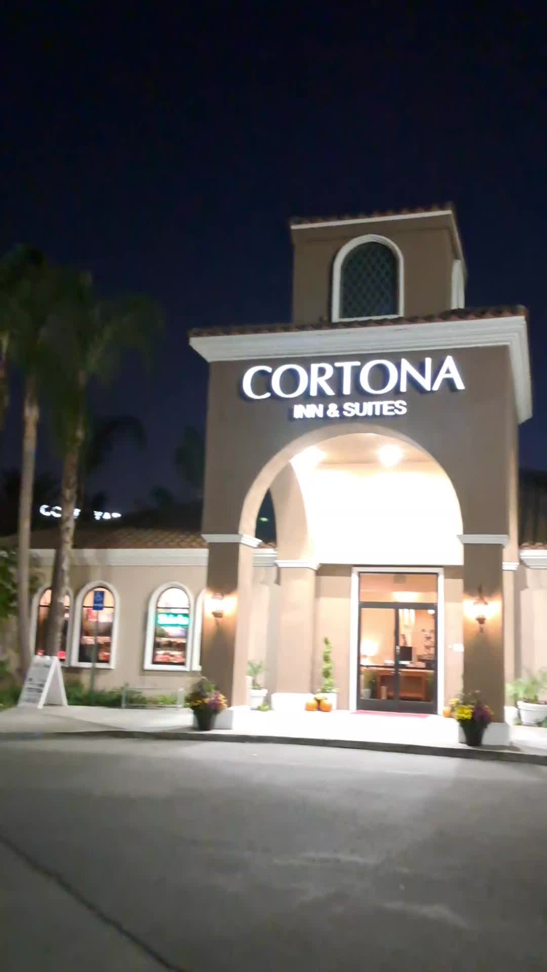 The amenities were great but the room needs some tlc #cortonainn  #disneyland #goodneighborhotel #ro