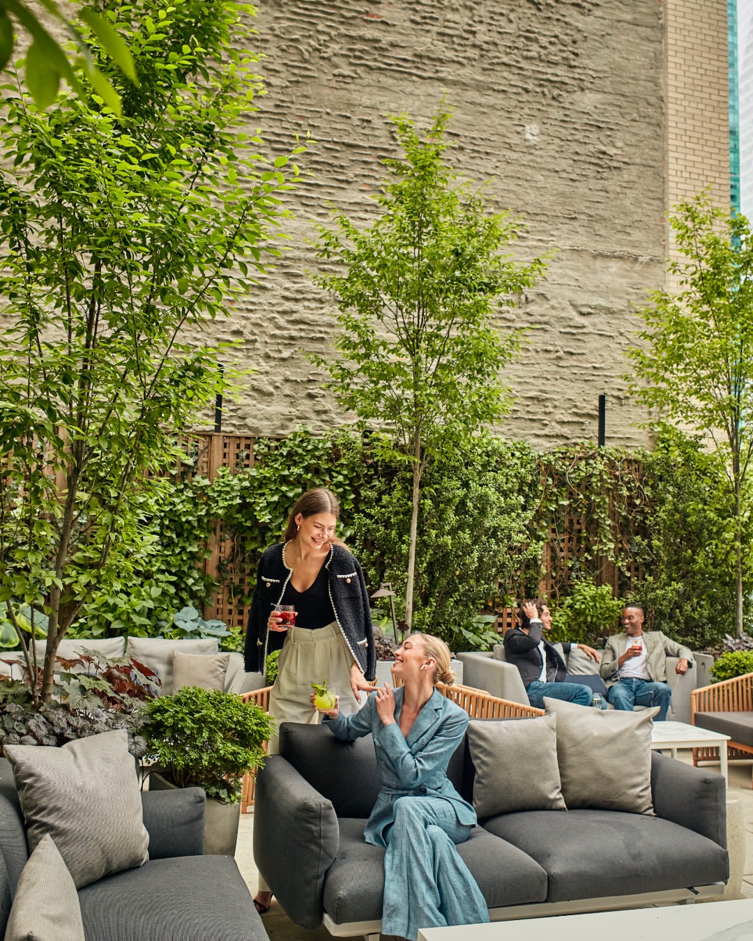 Above Bryant Park, the city comes into view. The terrace at @branchnewyork offers a quiet moment ami