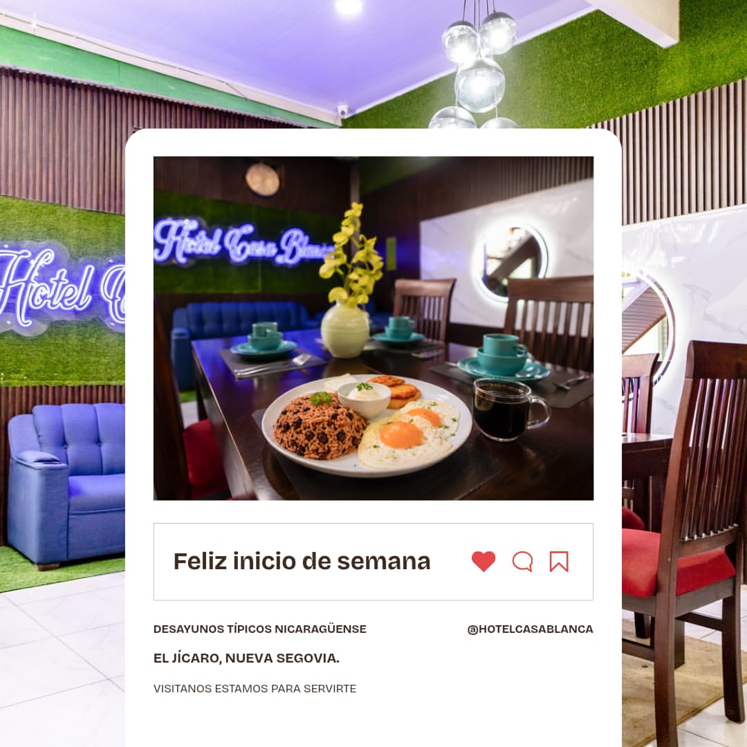 ☀️ ¡Feliz inicio de semana! 

En Hotel Casa Blanca queremos comenzar la semana con la mejor energía 