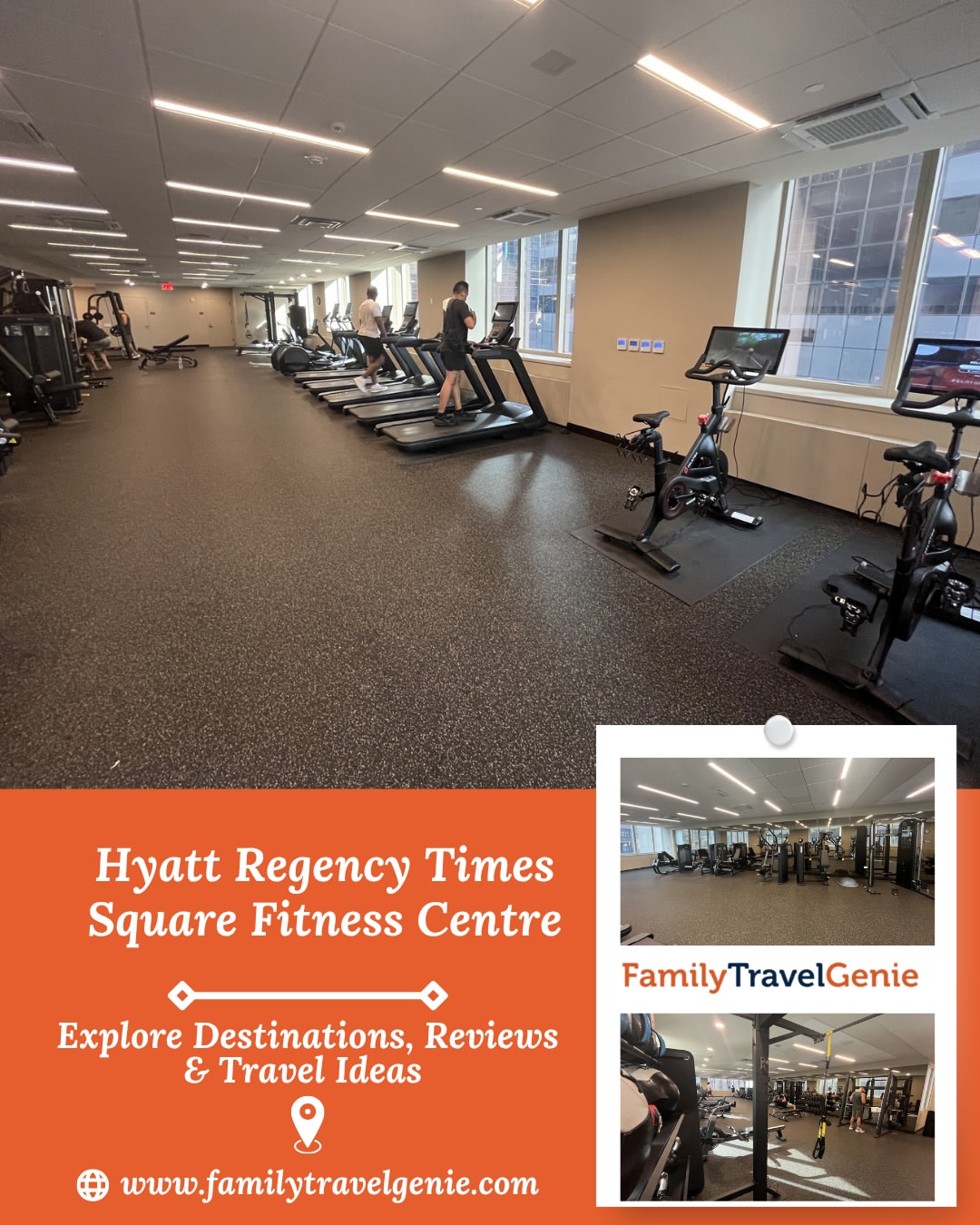 A workout with a view? Yes, please. 🏙️💪

The Hyatt Regency Times Square Fitness Centre is more tha