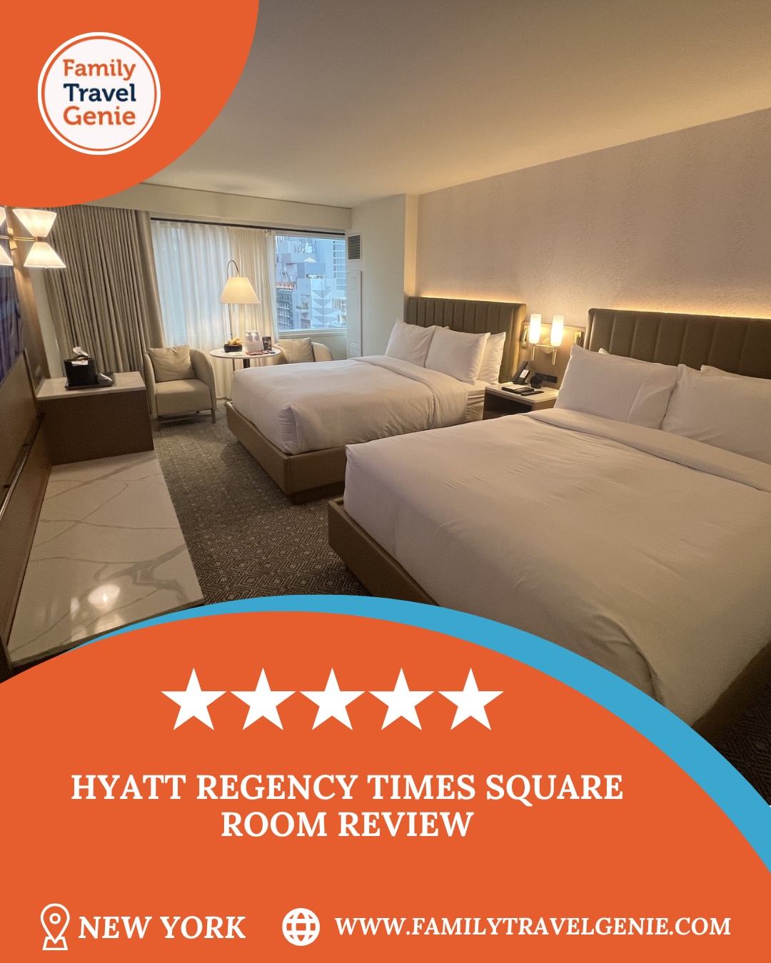New York from a whole new perspective. 🗽

We stayed at the Hyatt Regency Times Square in a Two Quee