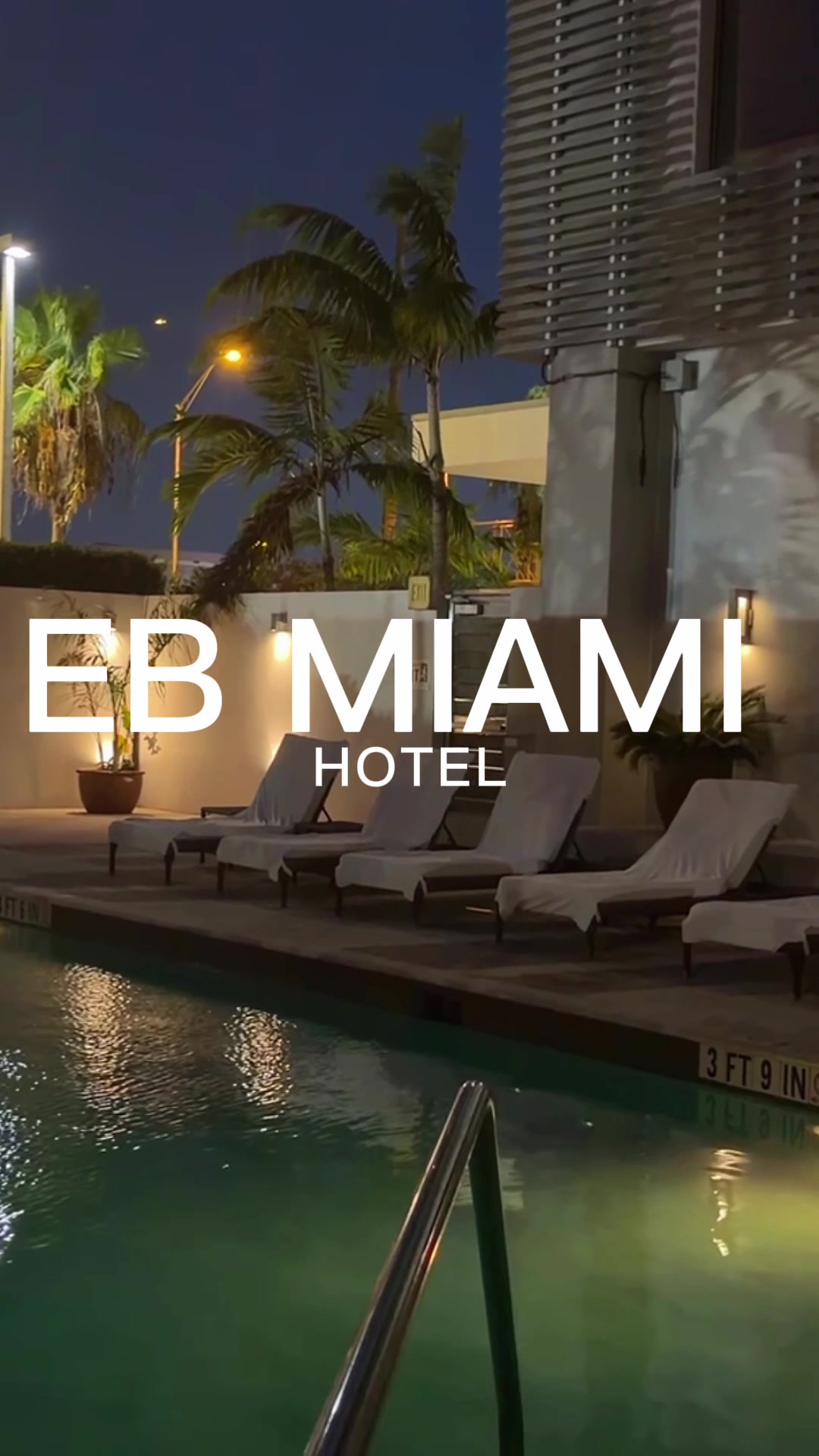 Stayed at EB Miami Hotel and loved it! So close to Miami airport. Spacious room and a spa like showe