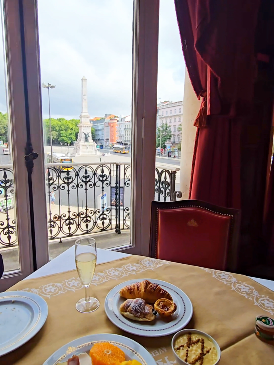Breakfast buffets at the Hotel Avenida Palace. This is my favorite thing to wake up to every morning