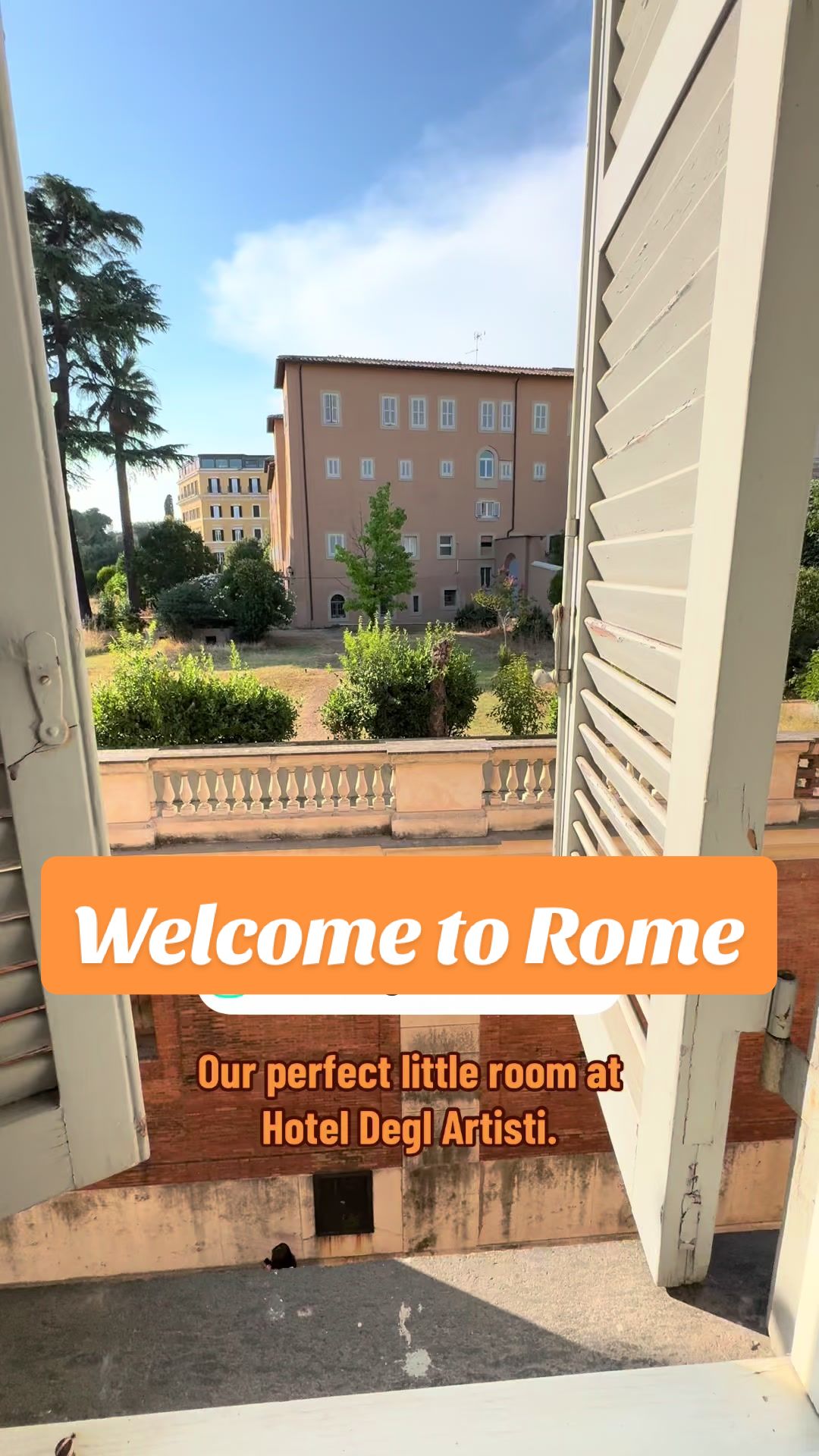 The cutest little room (with air) in Central Roma! #rome #roma