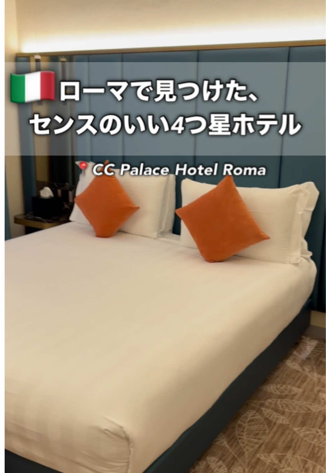 ローマで泊まって正解だったホテル🇮🇹

📍CC Palace Hotel Roma

センスのいいおしゃれな4つ星ホテル
客室も水回りもとっても綺麗

長旅でずっと栄養足りてないな…って思ってた