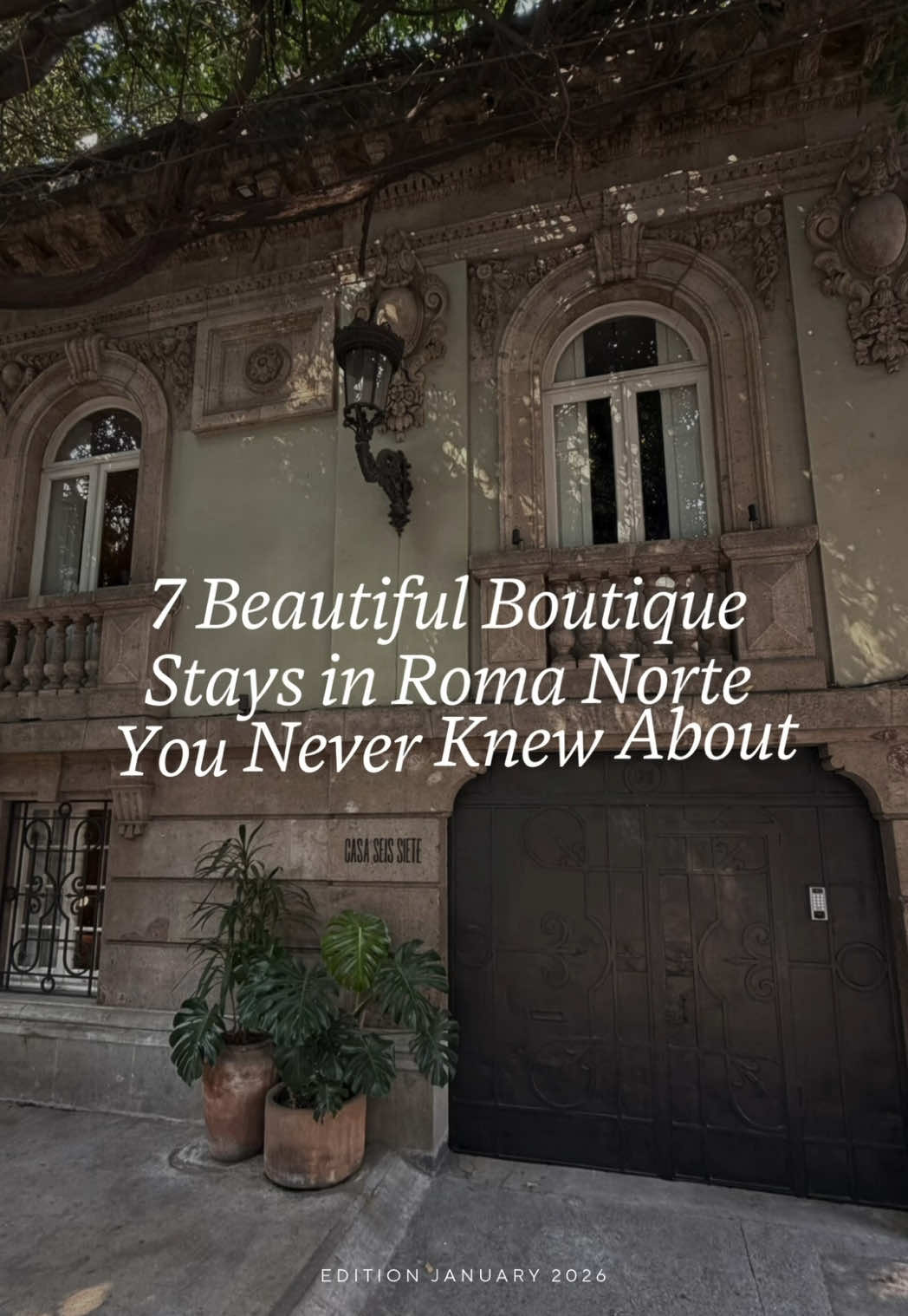 hebsiq 7 Beautiful Boutique Stays in Roma Norte CDMX You Never Knew About...
1. @lavalisemexico
2. @