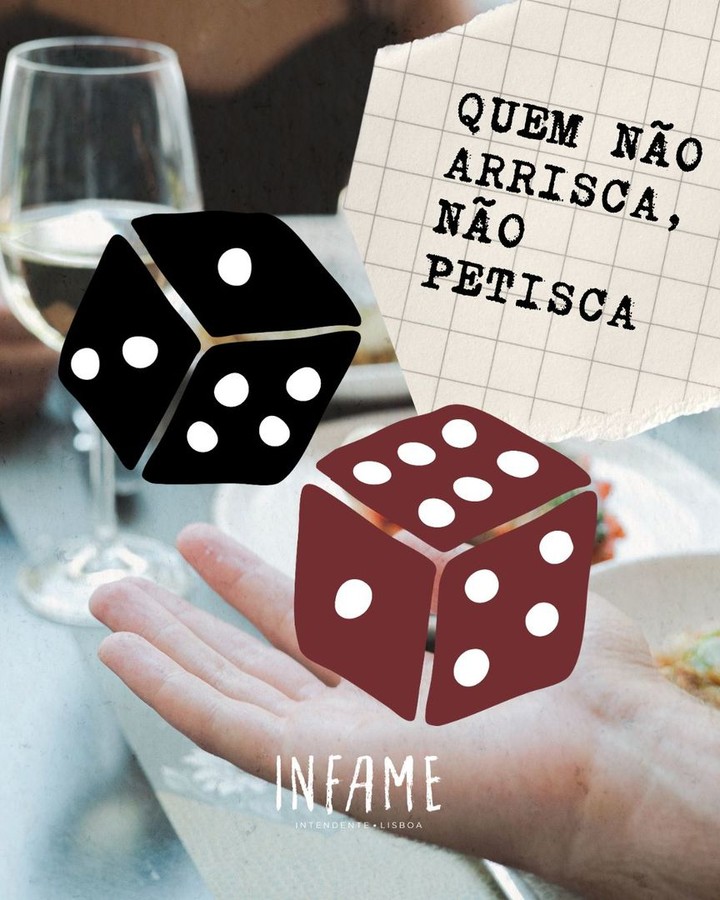 Pediu a conta? Levamos um dado.
Se lançar e sair 6, a refeição é por nossa conta.
⠀⠀⠀⠀⠀⠀⠀⠀⠀⠀
🎲 Toda