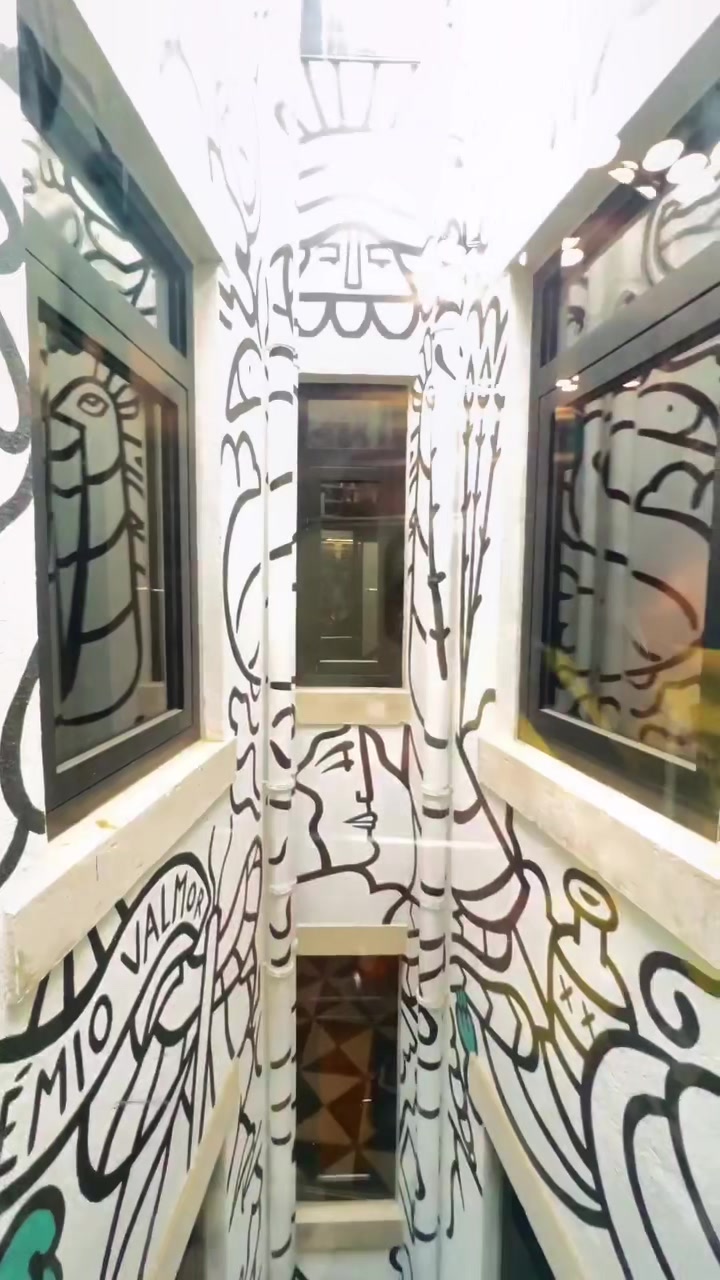 Our hotel’s elevator / lift ride is way that cool #1908LisboaHotel #Hotel1908 #Lisbon #Portugal #vac