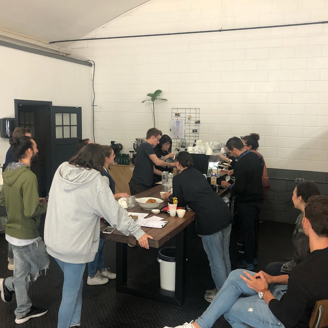 Training at our Giraffe Coffee Acedemy in full swing with team members of CitizenM Hotels #specialty