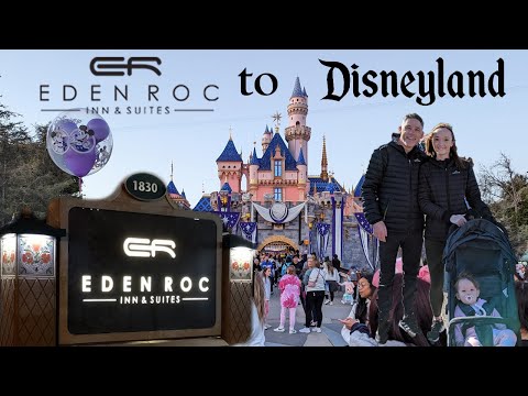 Eden Roc Inn & suites to Disneyland the walk to the park