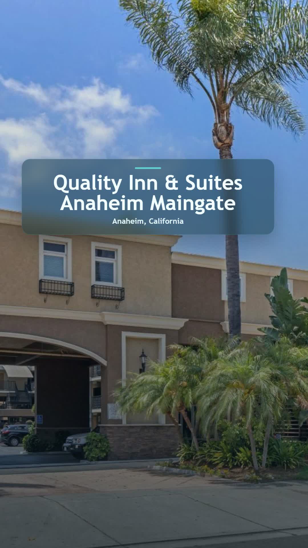 Quality Inn Suites Anaheim Maingate is worth saving if your trip is built around Anaheim.
This one g