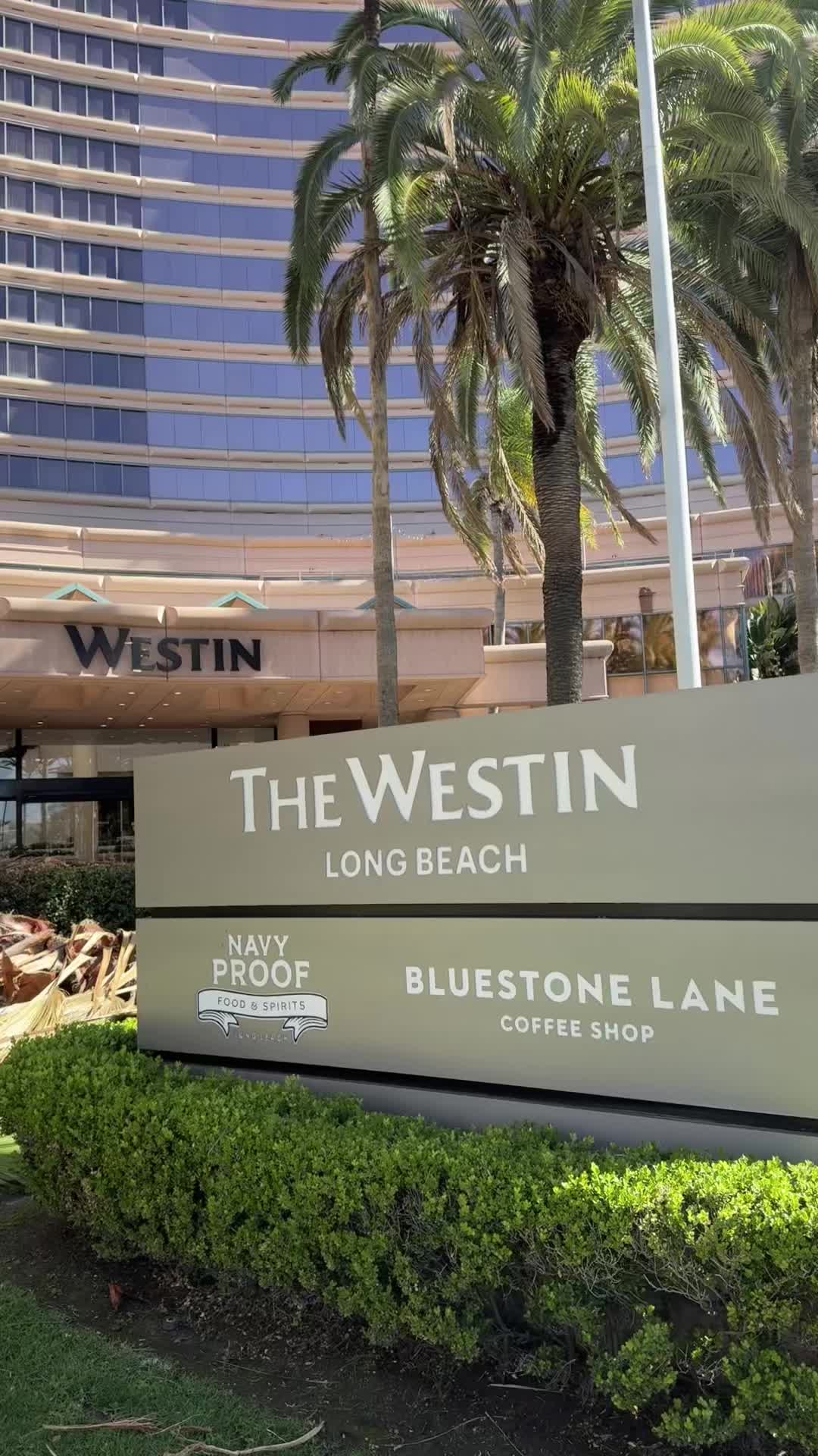 The Westin Long Beach is one of the most beautiful hotels! A delicious cafe, restaurant, gym, pool a