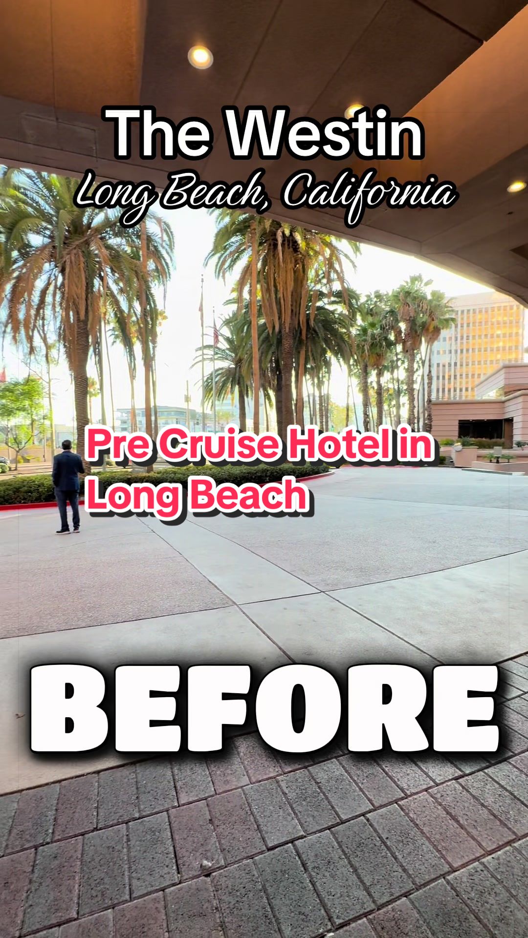 A tour of my pre cruise hotel The Westin in Long Beach California. #BookedonBooking #cruisetok #hote
