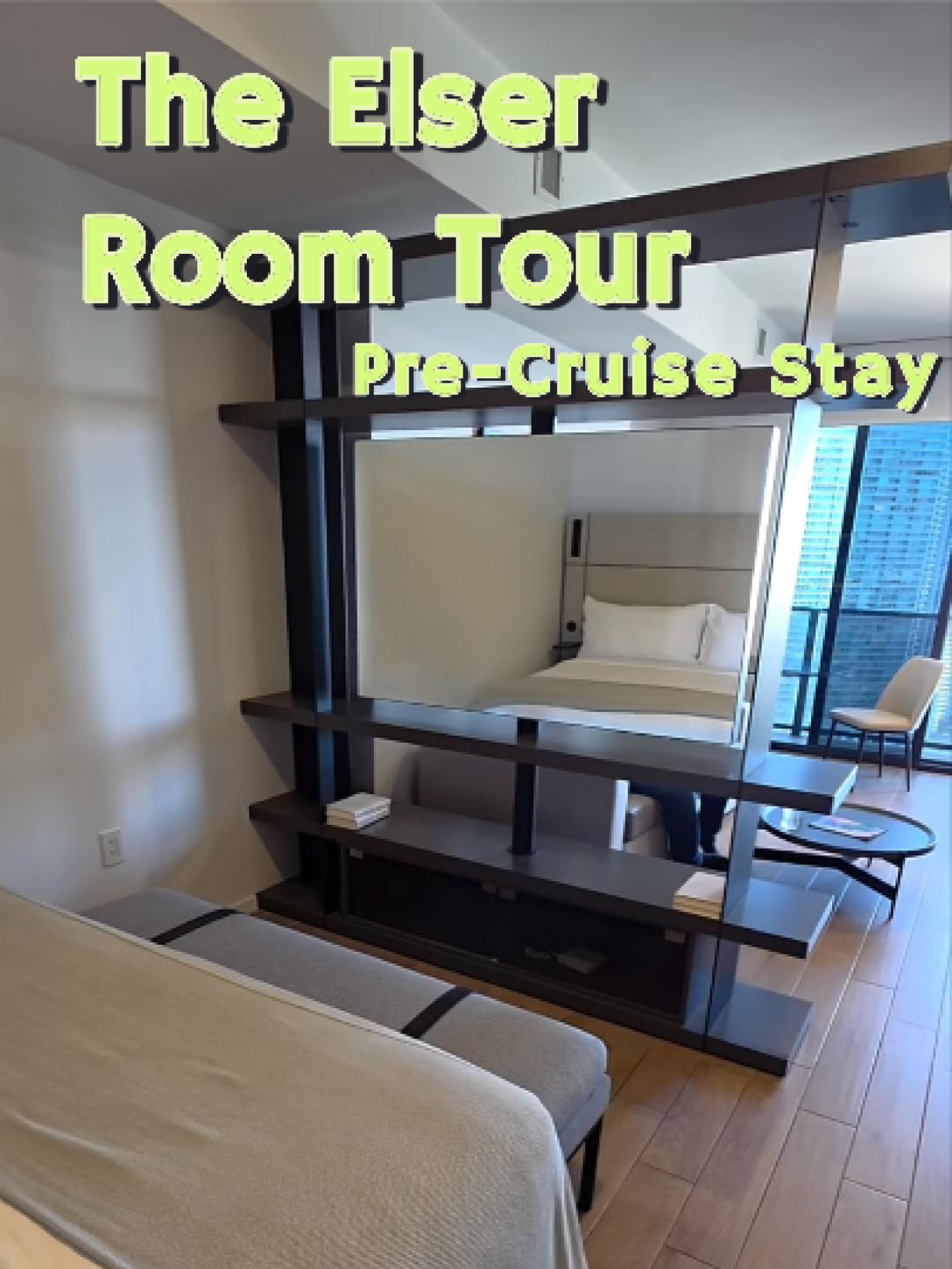 This is our room at The Elser Hotel before our cruise 🚢
Full kitchen, washer & dryer, and a great v