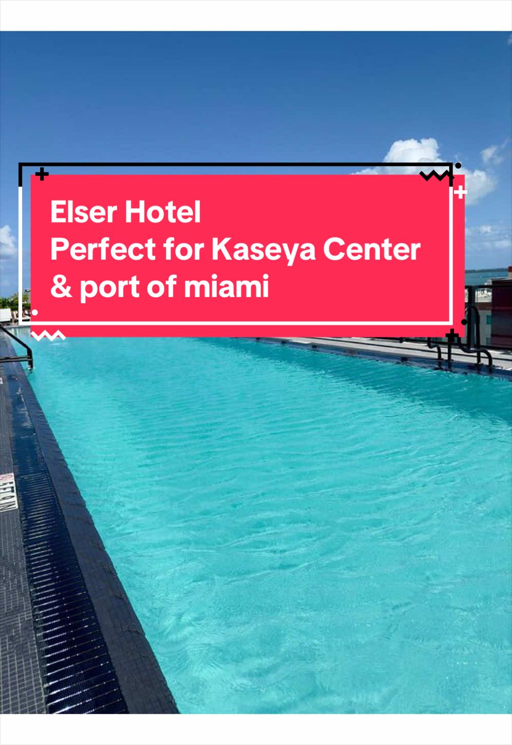 One of the best located hotels in Miami if you’re cruising out of PortMiami, heading to a concert at