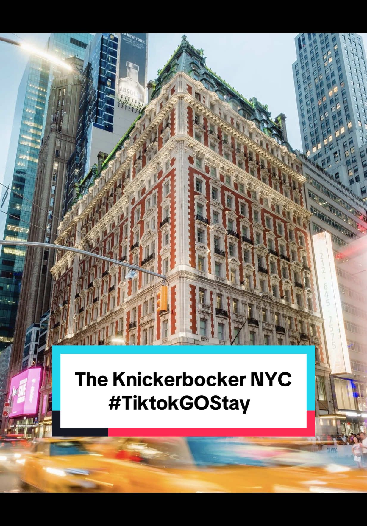 Experience New York from the heart of Times Square 🌆✨
The Knickerbocker Hotel offers luxury, style,